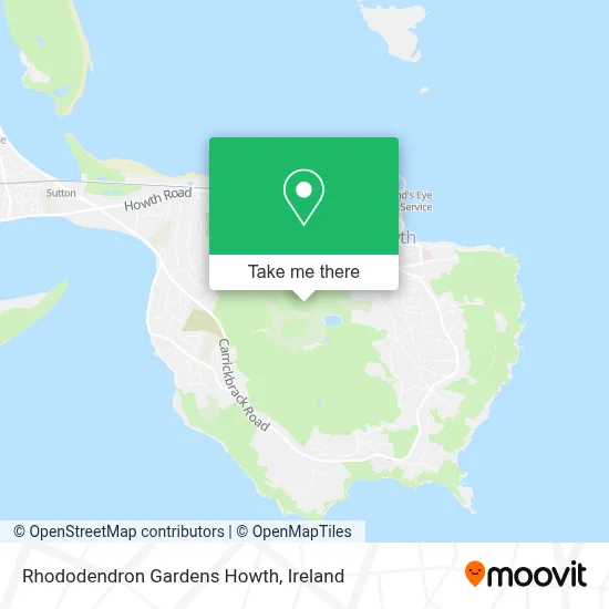 Rhododendron Gardens Howth map