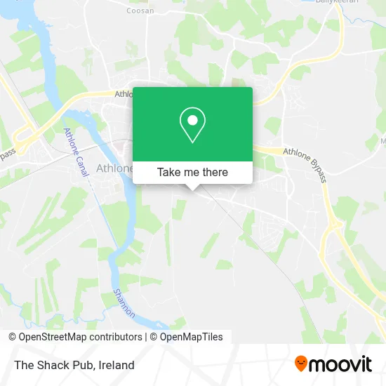 The Shack Pub map