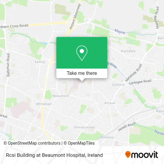 Rcsi Building at Beaumont Hospital map