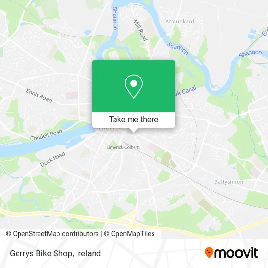 Gerrys Bike Shop map