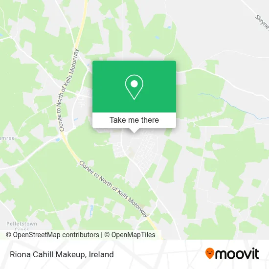 Riona Cahill Makeup map