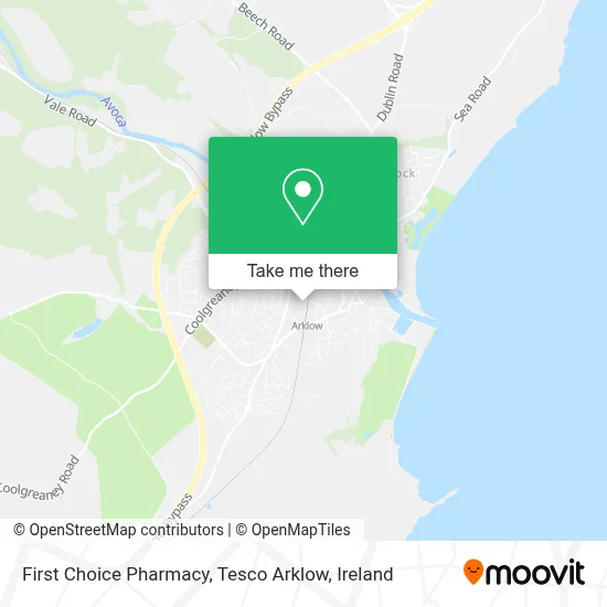 First Choice Pharmacy, Tesco Arklow map