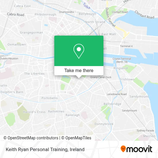 Keith Ryan Personal Training map