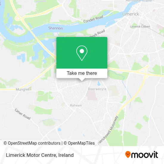 Limerick Motor Centre map