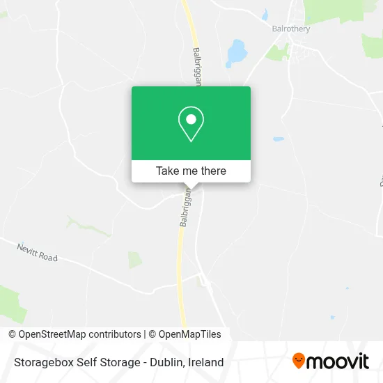 Storagebox Self Storage - Dublin map