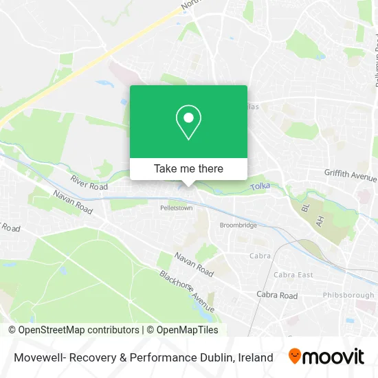 Movewell- Recovery & Performance Dublin map