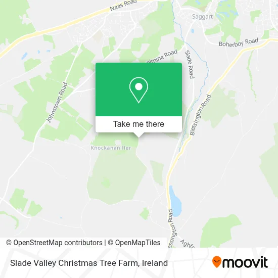 Slade Valley Christmas Tree Farm map