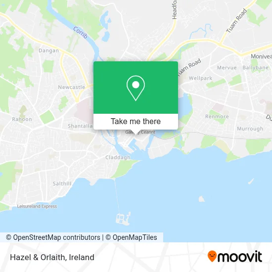 Hazel & Orlaith map