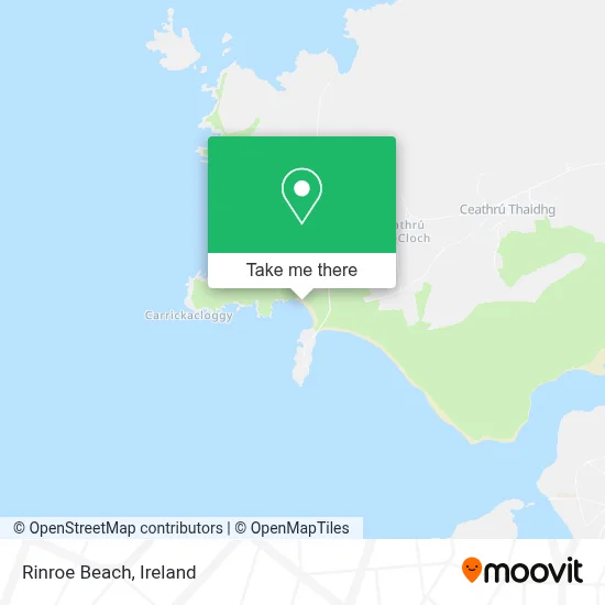 Rinroe Beach map