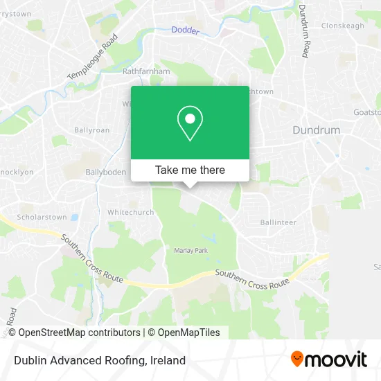 Dublin Advanced Roofing map