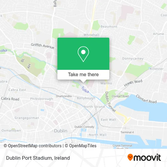 Dublin Port Stadium map