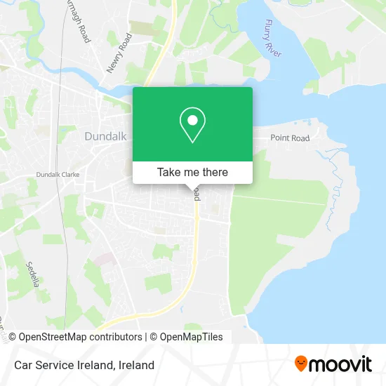 Car Service Ireland map