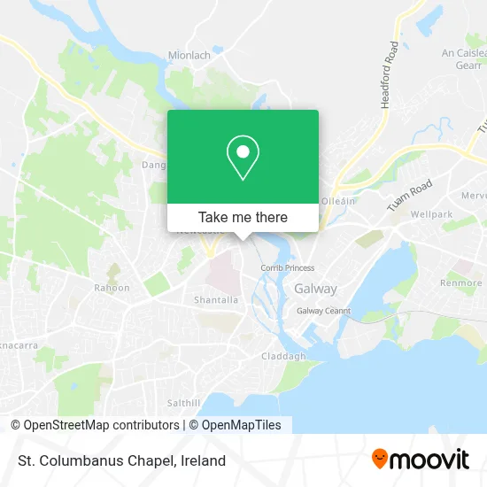 St. Columbanus Chapel map