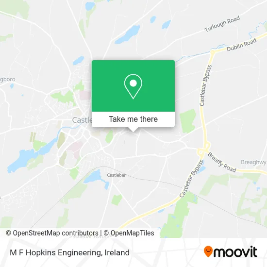 M F Hopkins Engineering map