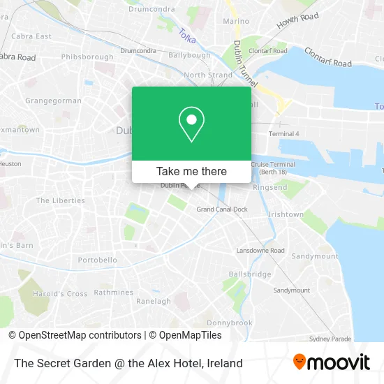 The Secret Garden @ the Alex Hotel map