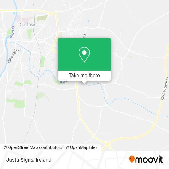 Justa Signs map