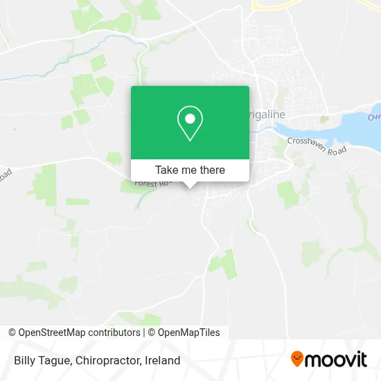 Billy Tague, Chiropractor map