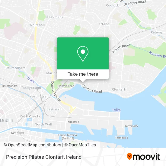 Precision Pilates Clontarf map
