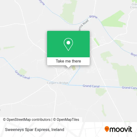 Sweeneys Spar Express map
