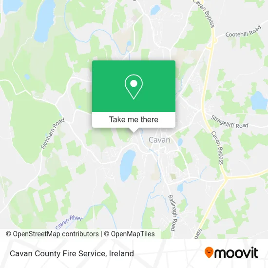 Cavan County Fire Service map