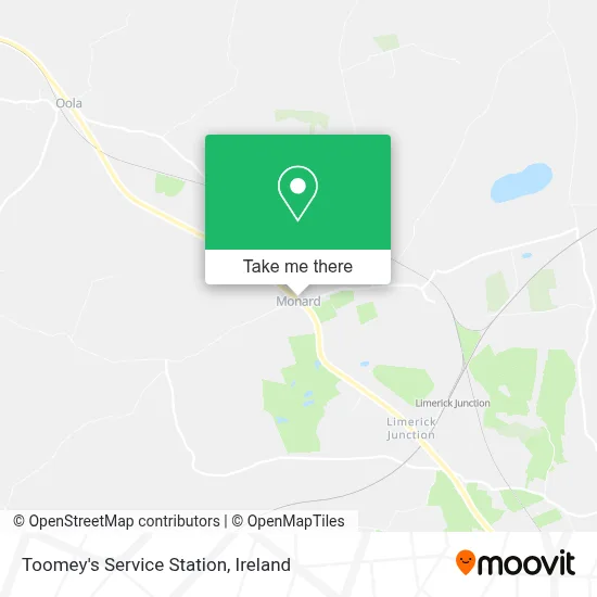 Toomey's Service Station map