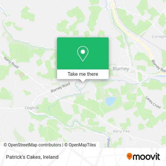 Patrick's Cakes map