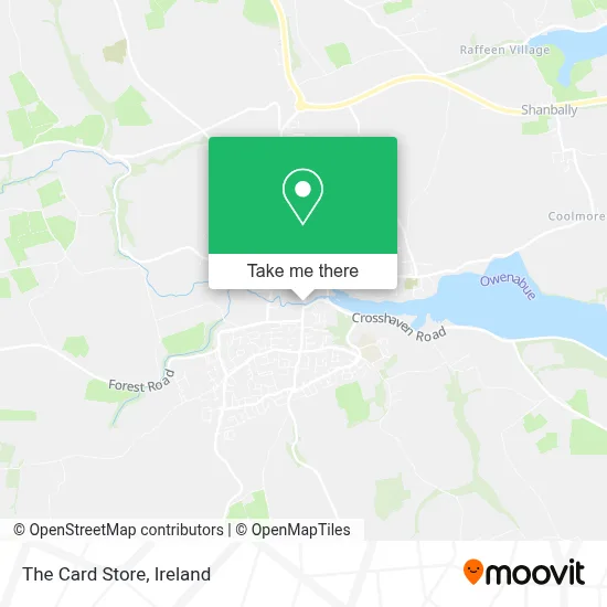 The Card Store map