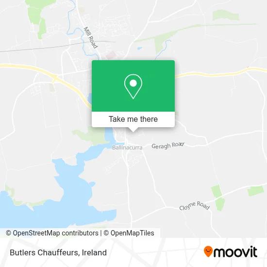 Butlers Chauffeurs map