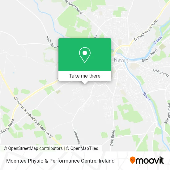 Mcentee Physio & Performance Centre map