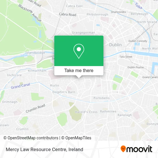 Mercy Law Resource Centre map