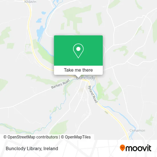 Bunclody Library map
