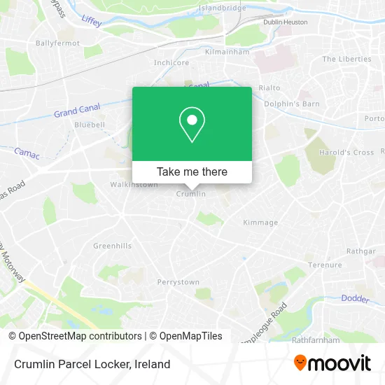 Crumlin Parcel Locker map