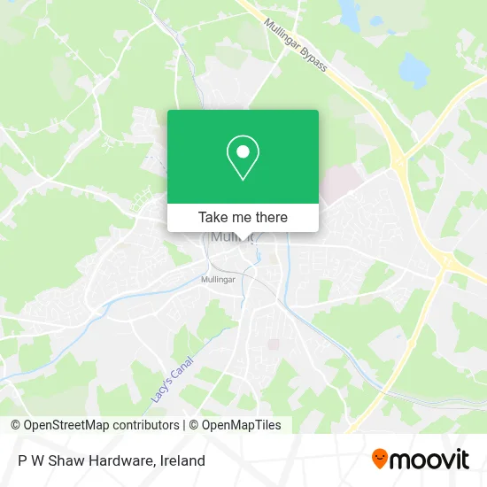 P W Shaw Hardware map
