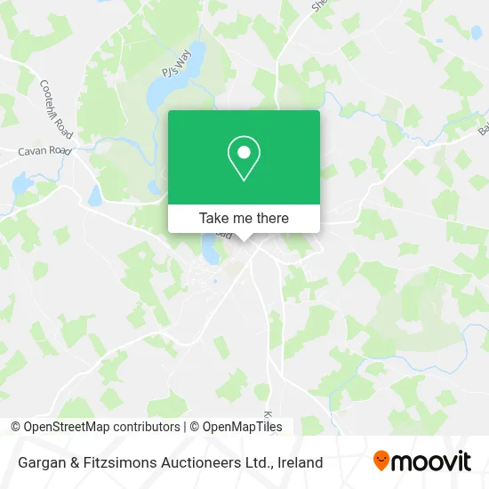 Gargan & Fitzsimons Auctioneers Ltd. map