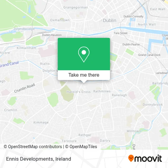 Ennis Developments map