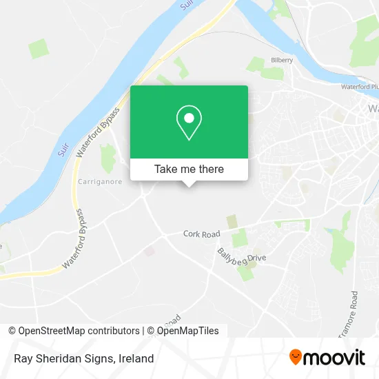 Ray Sheridan Signs map