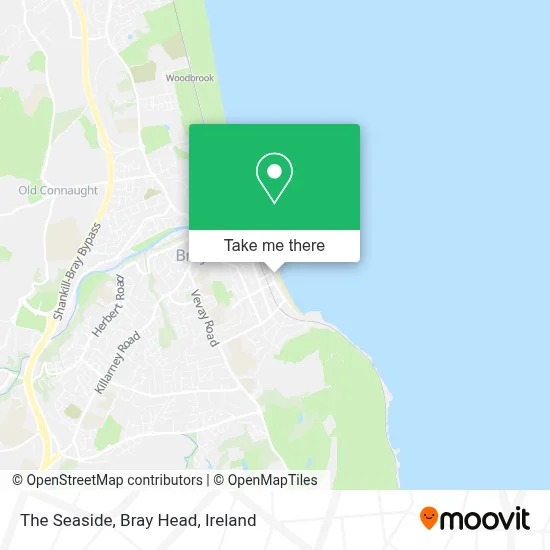 The Seaside, Bray Head map
