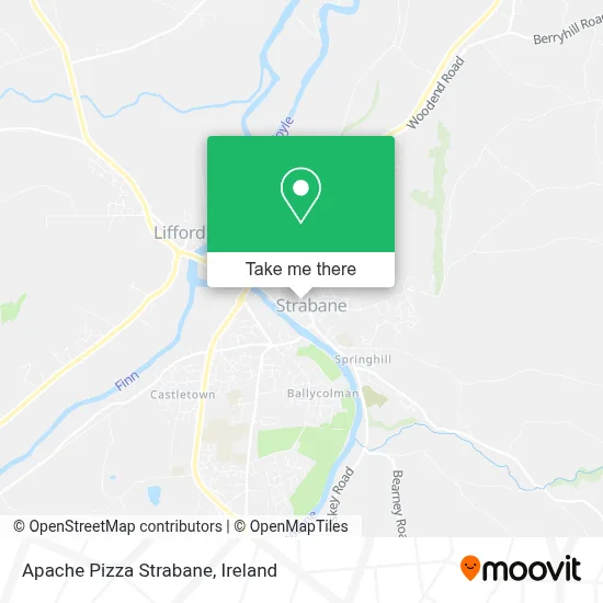 Apache Pizza Strabane map