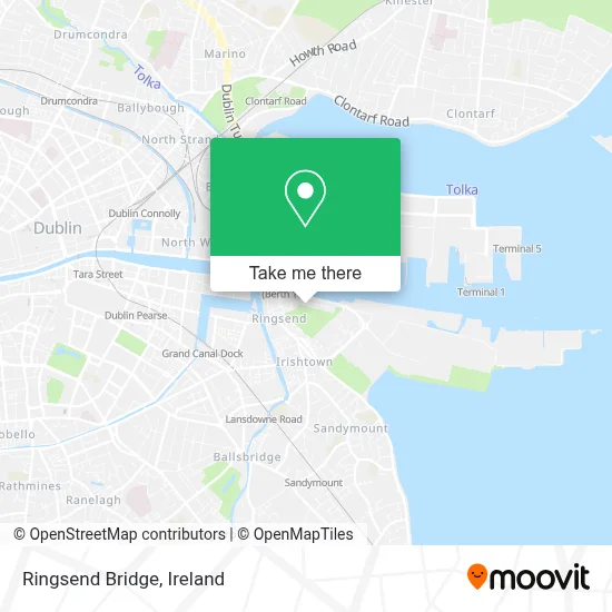 Ringsend Bridge map