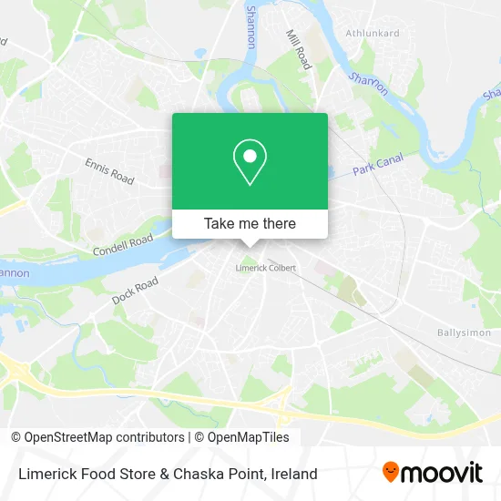 Limerick Food Store & Chaska Point map