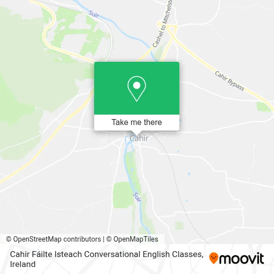 Cahir Fáilte Isteach Conversational English Classes map