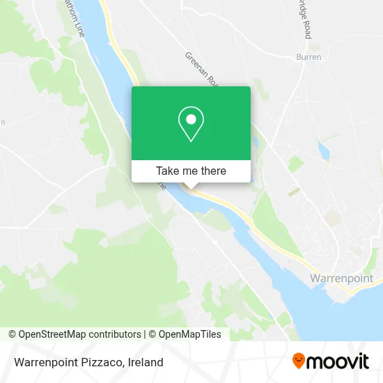 Warrenpoint Pizzaco map