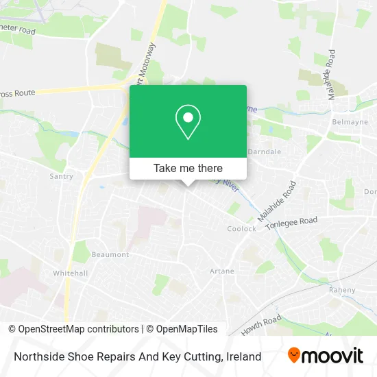 Northside Shoe Repairs And Key Cutting map