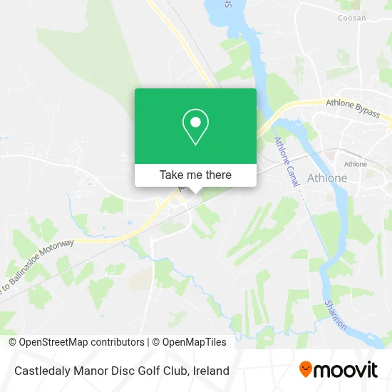 Castledaly Manor Disc Golf Club map