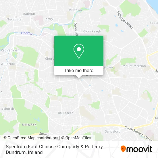 Spectrum Foot Clinics - Chiropody & Podiatry Dundrum map