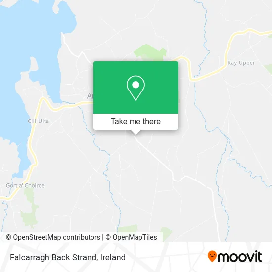 Falcarragh Back Strand map