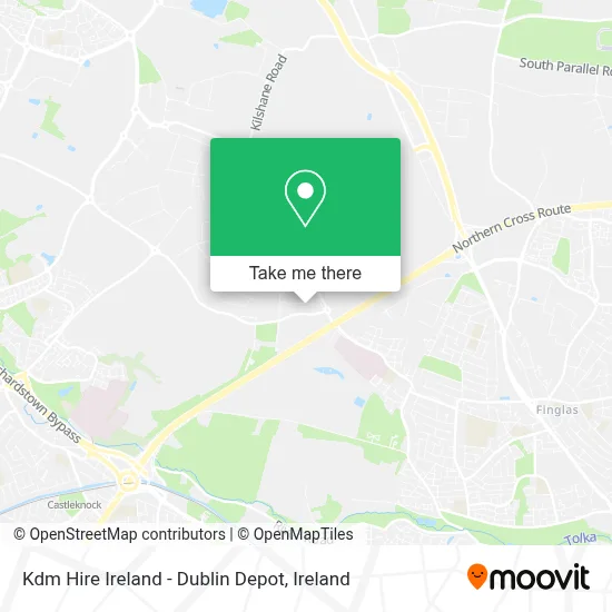 Kdm Hire Ireland - Dublin Depot map