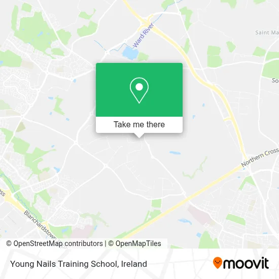 Young Nails Training School map