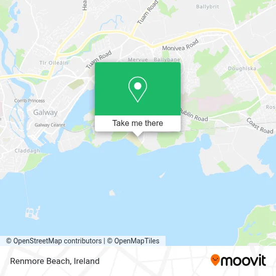 Renmore Beach map