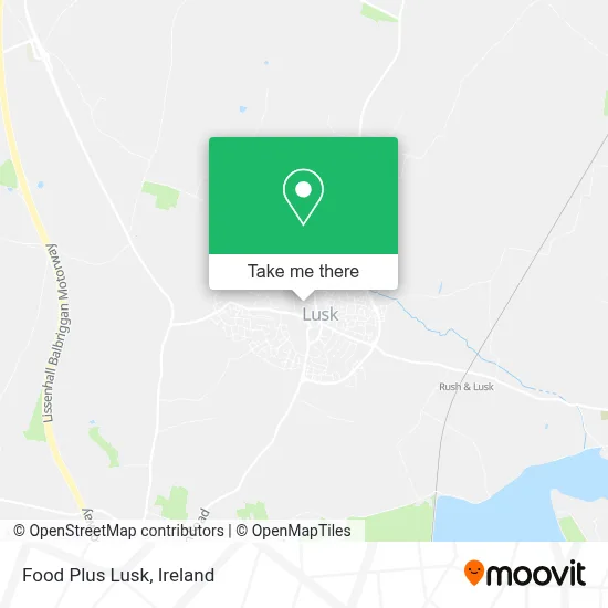 Food Plus Lusk map